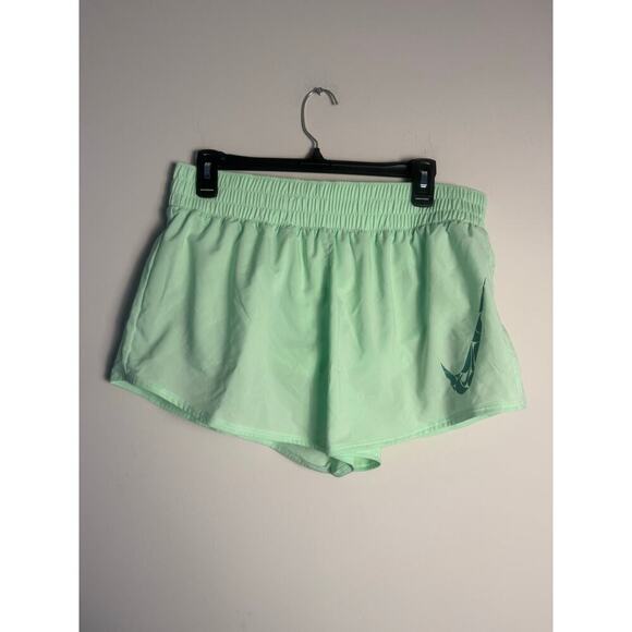 Nike Women's Dri-FIT Mid-Rise 3 inch Lined Shorts NWT Size Large Vapor Green - Picture 8 of 12